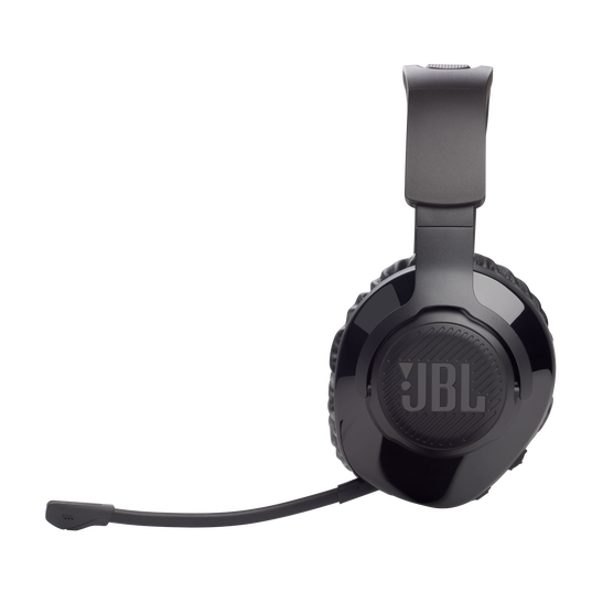JBL Quantum 350 Wireless - Black - Wireless PC gaming headset with detachable boom mic - Left